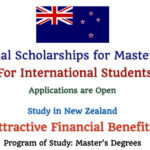 International Scholarships for Masters Degrees Announced in New Zealand for International Students