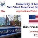 University of Memphis Van Vleet Memorial Doctoral Award (Higher Funding) in the USA