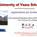 University of Vaasa Scholarships in Finland for Master’s Study Programs