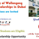 University of Wollongong Masters Scholarships in Dubai for International Students