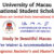 University of Macau International Student Scholarship